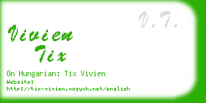 vivien tix business card